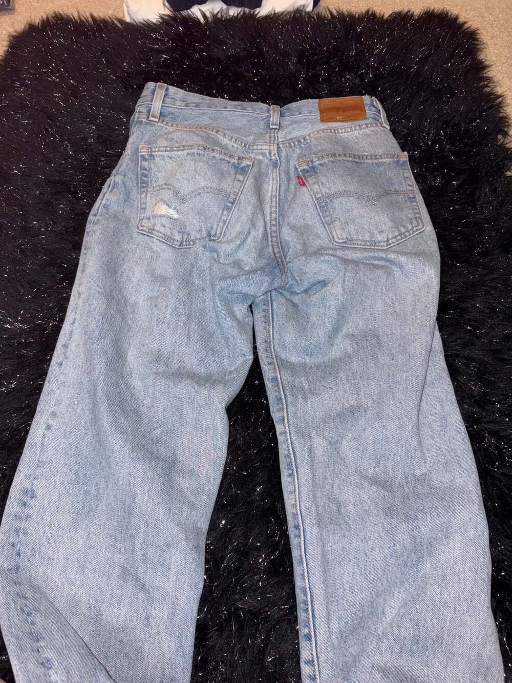 Levi's 150th Anniversary Women 501 90's Straight Fit Button Fly Jeans Blue - Picture 7 of 7